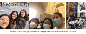 Meghann and mentees at Le Louvre 